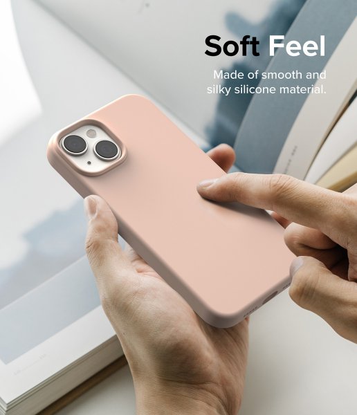 Ringke iPhone 14 silikonikuori, Pink Sand