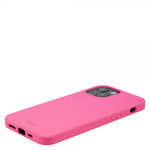 holdit iPhone 14 silikonikuori, Bright Pink
