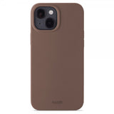 holdit iPhone 14 Silikonisuojakuori Tummanruskea