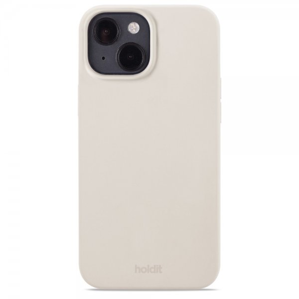 holdit iPhone 13/14 Silikonikuori Light Beige