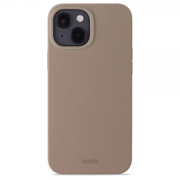 holdit iPhone 14 Silikonisuojakuori Mocha Brown