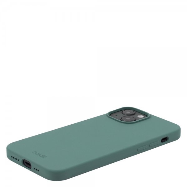 holdit iPhone 14 Silikonisuojakuori Moss Green
