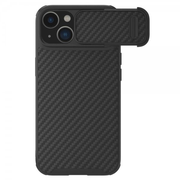 Nillkin iPhone 13/iPhone 14 kuori Synthetic Fiber Musta