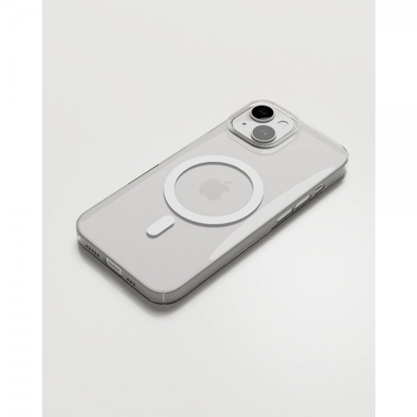 Nudient iPhone 14 -kuori Thin Case MagSafe Läpinäkyvä