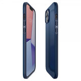 Spigen iPhone 14 -suojakuori Thin Fit Navy Blue