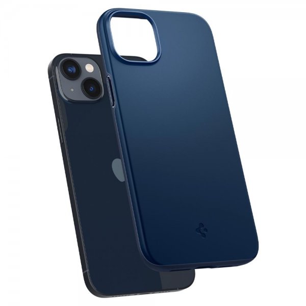 Spigen iPhone 14 -suojakuori Thin Fit Navy Blue