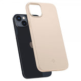 Spigen iPhone 14 -suojakuori Thin Fit Sand Beige