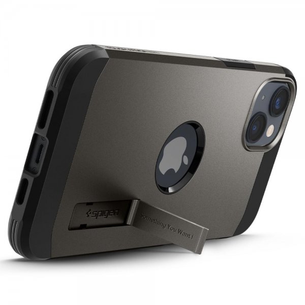 Spigen iPhone 14 -suojakotelo Tough Armor MagFit Gunmetal