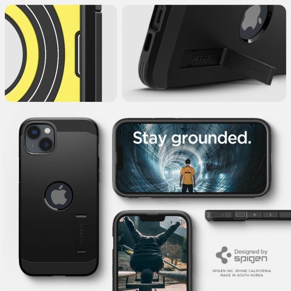 Spigen iPhone 14 -suojakuori Tough Armor MagFit, musta