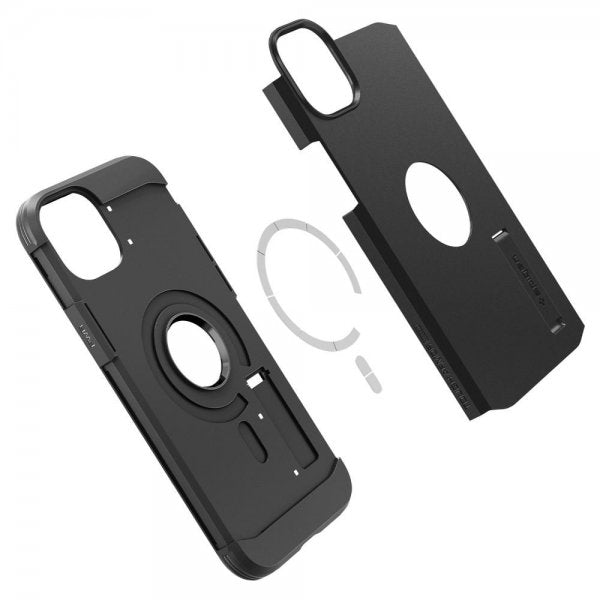 Spigen iPhone 14 -suojakuori Tough Armor MagFit, musta