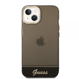 Guess iPhone 14 -läpinäkyvä kuori, musta