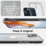 Spigen iPhone 14 -suojakotelo, Ultra Hybrid Crystal Clear