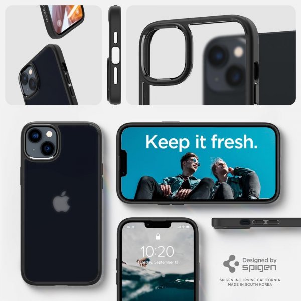 Spigen iPhone 14 -suojakuori Ultra Hybrid Frost Black