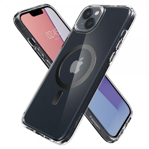 Spigen iPhone 14 Suojakuori Ultra Hybrid MagFit Carbon Fiber