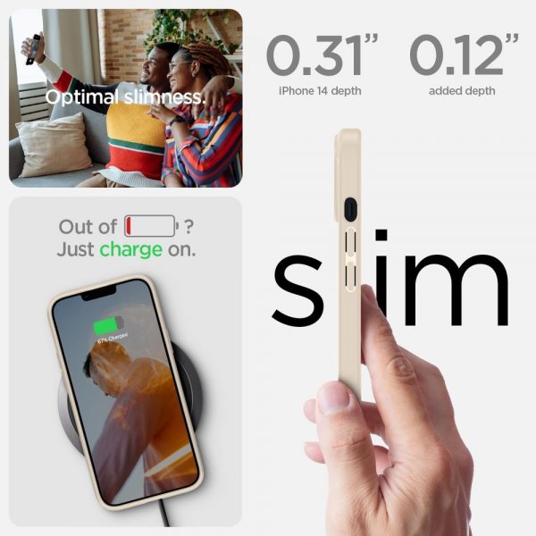 Spigen iPhone 14 Suojakuori Ultra Hybrid Sand Beige