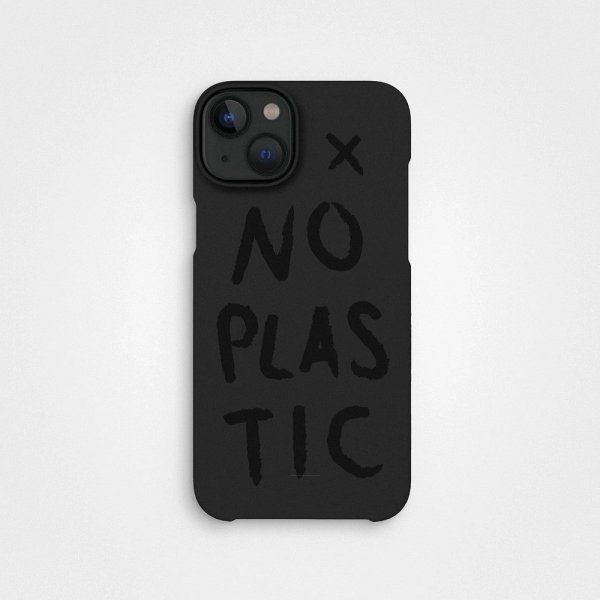 agood company iPhone 14 Kuori Kasvipohjainen No Plastic Charcoal Black