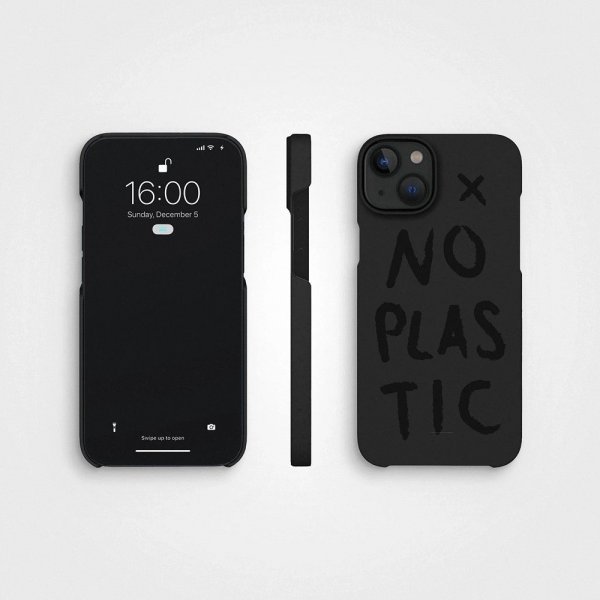 agood company iPhone 14 Kuori Kasvipohjainen No Plastic Charcoal Black