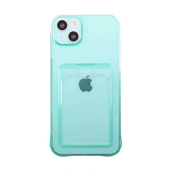 iPhone 14 Kuori Korttipidike Iskunkestävä Vihreä
