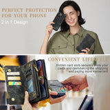 CaseMe iPhone 15 Fodral 008 Series Irrotettava Kuori Musta