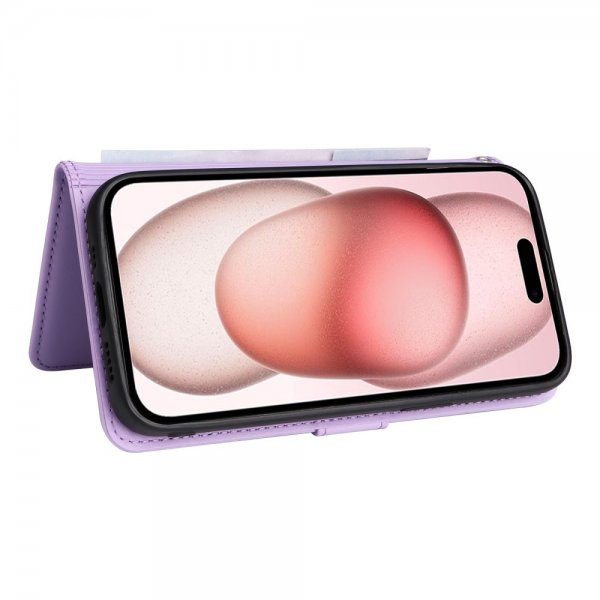 Betopnice iPhone 15 -kotelo irrotettavalla kuorella 005 Violetti