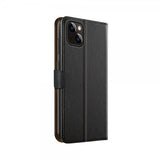 Xqisit iPhone 15 -kotelo Slim Wallet Selection Musta