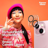 PanzerGlass iPhone 15/iPhone 15 Plus Kameran suojalasi PicturePerfect