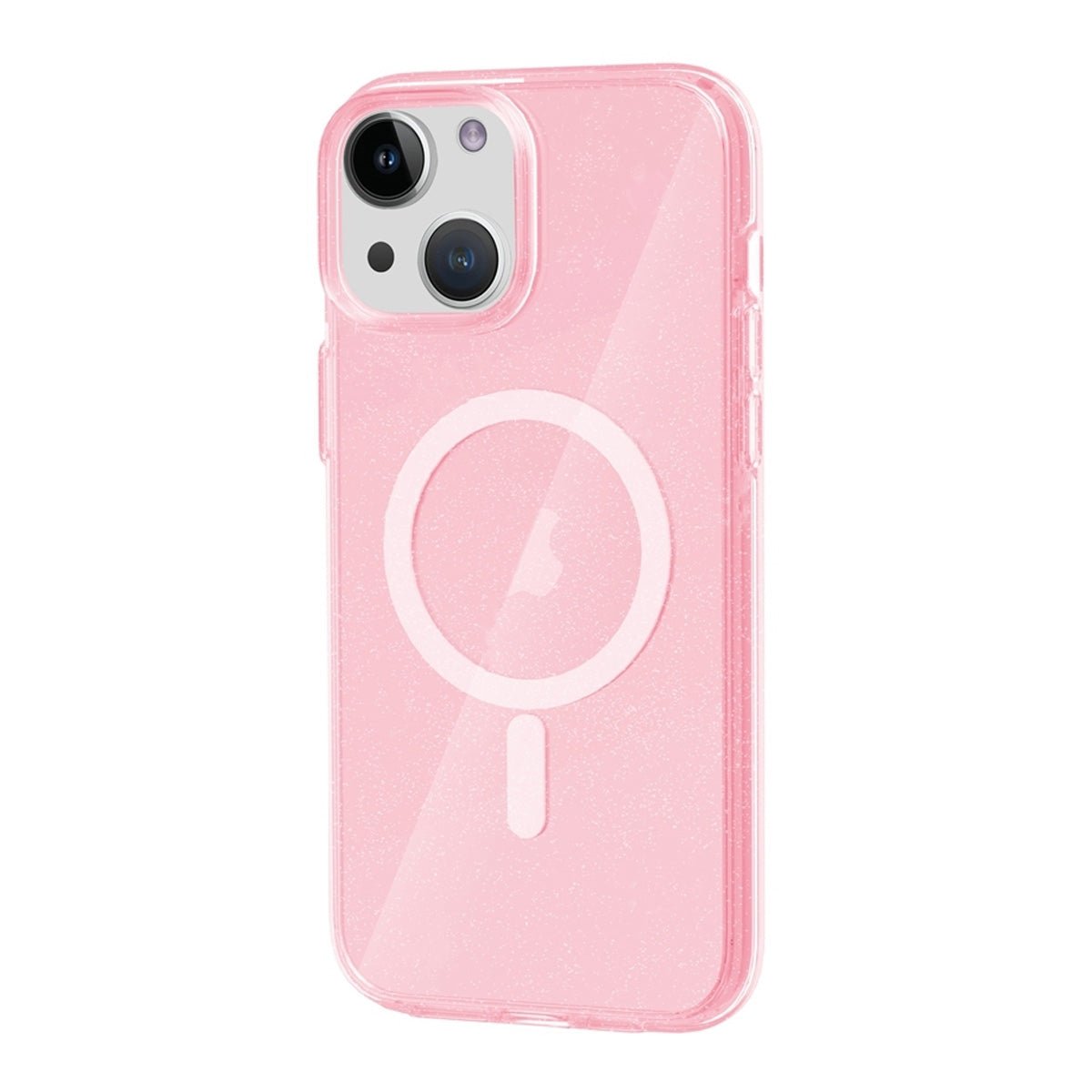 iPhone 15 Kuori glitter MagSafe Vaaleanpunainen