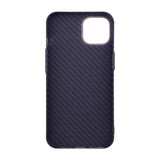 iPhone 15 -kuori, hiilikuitukuvio, violetti