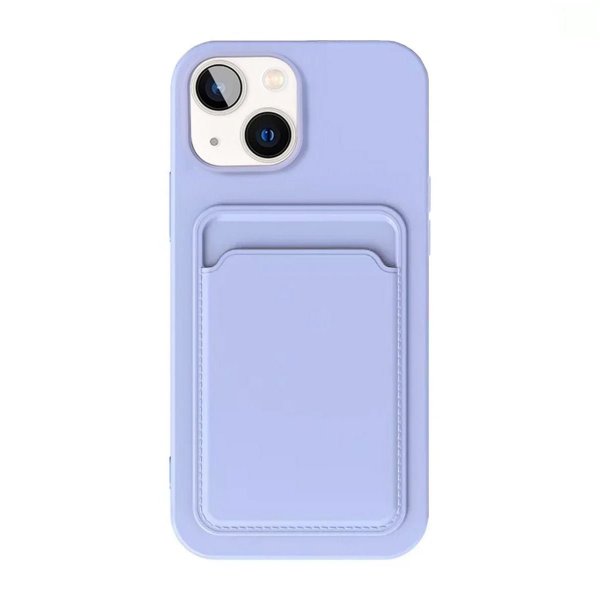 iPhone 15 Kuoret Korttipidike Violetti