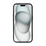 iPhone 15 Kuori Silikoni Korttitasku Musta