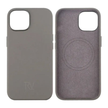 Rvelon iPhone 15 Silikonikuori MagSafe Harmaa