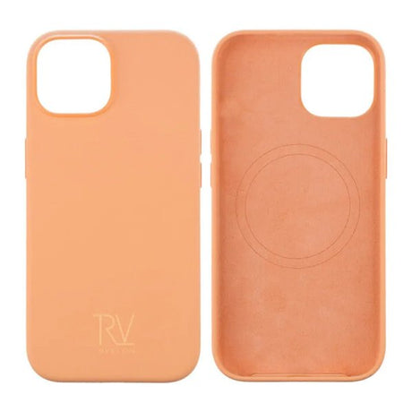 Rvelon iPhone 15 Silikonikuori MagSafe Keltainen