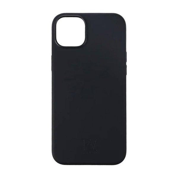 Rvelon iPhone 15 Silikonikuori Musta