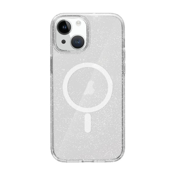 iPhone 15 Kuori Glitter MagSafe Läpinäkyvä