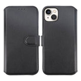 Rvelon iPhone 15 Kotelo Aito Nahka Musta