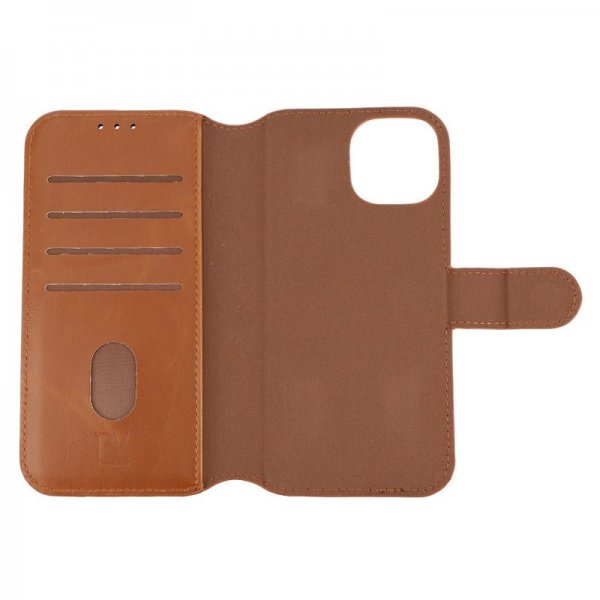 Rvelon iPhone 15 -kotelo, magneettisesti irrotettava kuori, ruskea