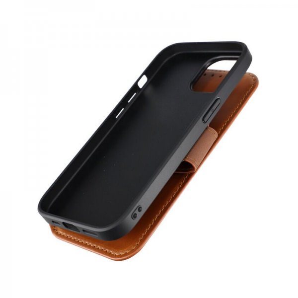 Rvelon iPhone 15 Kotelo 4 Korttipaikkaa MagSafe Ruskea