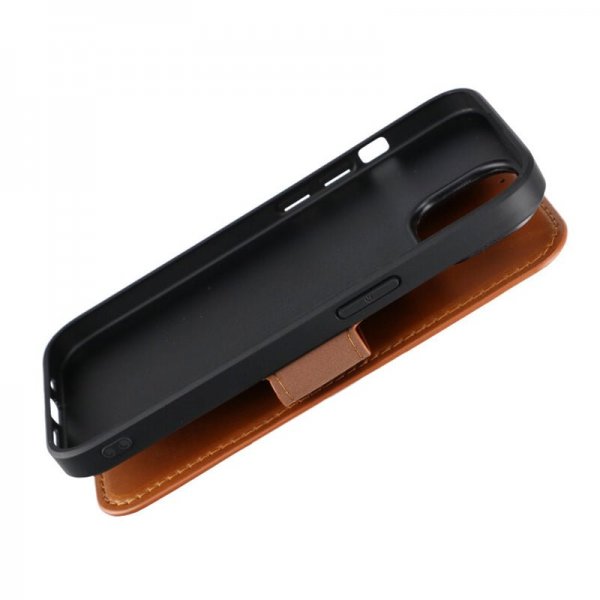 Rvelon iPhone 15 Kotelo 4 Korttipaikkaa MagSafe Ruskea