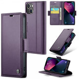 CaseMe iPhone 15 Plus -suojakotelo 023 Series Violetti