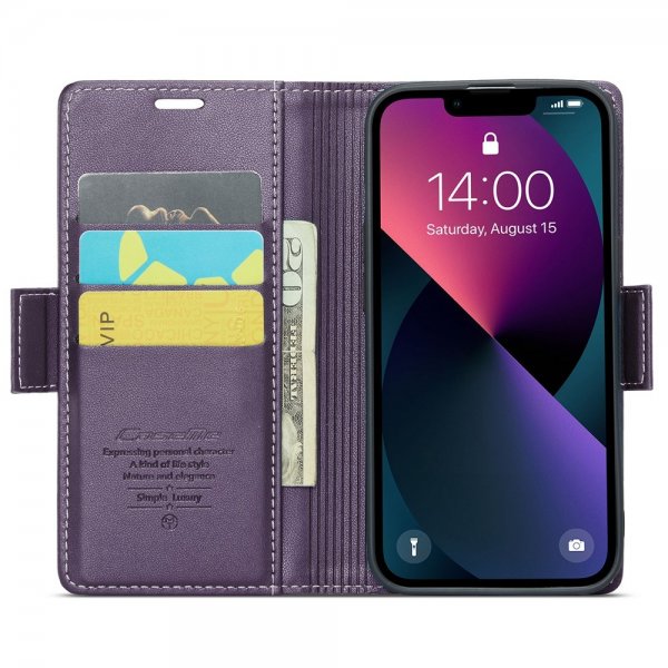 CaseMe iPhone 15 Plus -suojakotelo 023 Series Violetti