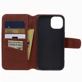Nordic Covers iPhone 15 Plus Essential Leather -kuori, vaahteranruskea
