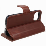 Nordic Covers iPhone 15 Plus Essential Leather -kuori, vaahteranruskea