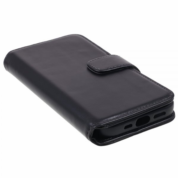 Nordic Covers iPhone 15 Plus -suojakotelo Essential Leather Raven Black