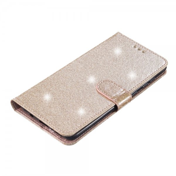 iPhone 15 Plus Suojakuori Glitter Kulta