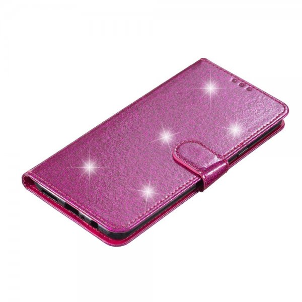 iPhone 15 Plus Suojakuori Glitter Magenta