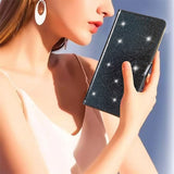 iPhone 15 Plus Suojakuori Glitter Musta