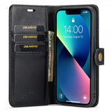 Dg.Ming iPhone 15 Plus -kotelo irrotettavalla kuorella, musta