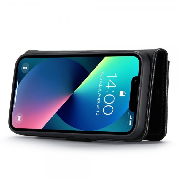 Dg.Ming iPhone 15 Plus -kotelo irrotettavalla kuorella, musta