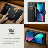 Dg.Ming iPhone 15 Plus -kotelo irrotettavalla kuorella, musta