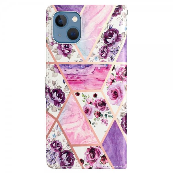 iPhone 15 Plus Suojakuori Violeteilla Kukilla